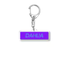 DAHLIAのDAHLIA LOGO PURPUL&BLUE Acrylic Key Chain