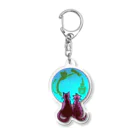 miku'ꜱGallery星猫の月とにゃんこ ブルームーン Acrylic Key Chain