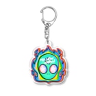 MELL∅W_NINJAのアクリルキーホルダーalien Acrylic Key Chain