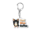 Teal Blue Coffeeのpuppy teal Acrylic Key Chain