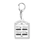 のぐちさきの今日のぎょうざ占い Acrylic Key Chain