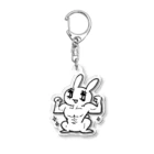 うさぎちゃんアイランドのマッチョうさぎちゃん Acrylic Key Chain