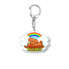 ✨🌈✨ユラクラカン🇯🇵 ✨🌈✨のトイ・プードル🌈ファミリー🌈レインボー　バージョン Acrylic Key Chain