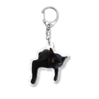 黒猫と三毛と茶トランズのジジくんのだら〜ん(ΦωΦ) Acrylic Key Chain