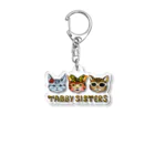 PINK GIRAFFE SHOPのTABBY_SISTERS Acrylic Key Chain