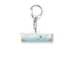 Nellyhime のアートのカワセミ (Kingfisher) Acrylic Key Chain