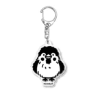 イラスト MONYAAT のぶわっとな スズメがちゅん A Acrylic Key Chain