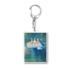 aoitsukiのくじらさんと仲間たち Acrylic Key Chain