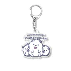 イラスト MONYAAT のらんらんらんらんポメラニアン*st Acrylic Key Chain