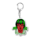 ken1219のスイカ女 Acrylic Key Chain