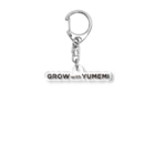 YUMEMIのGROW with YUMEMI（黒） Acrylic Key Chain