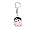 CHOSANAのネオ福笑い 頬を赤らめて Acrylic Key Chain