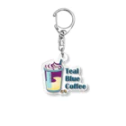 Teal Blue CoffeeのAutumn Fair_frappe logo Acrylic Key Chain