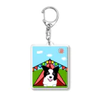 Fortune Campers そっくの雑貨屋さんのテントの中からどんちゃん Acrylic Key Chain