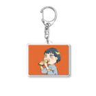 うさみるみのホットサンド女子 Acrylic Key Chain