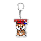 オリジナルデザインTシャツ　SMOKIN'のちんちん柴犬 Acrylic Key Chain