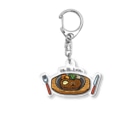 mincruのさぁ、召し上がれ_ステーキver Acrylic Key Chain