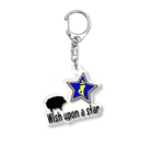 PY Kobo Yuko’ｓ Galleryの【開運祈願】星に願いを！ Wish upon a star! 未年生まれ守護梵字バン Acrylic Key Chain