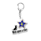 PY Kobo Yuko’ｓ Galleryの【開運祈願】星に願いを！ Wish upon a star! 戌年生まれ守護梵字キリーク Acrylic Key Chain