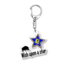 Yuko’ｓ Galleryの【開運祈願】星に願いを！ Wish upon a star! 亥年生まれ守護梵字キリーク Acrylic Key Chain