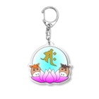 PY Kobo Yuko’ｓ Galleryの【開運祈願】午年生まれ守護梵字サク Acrylic Key Chain