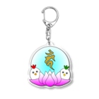 PY Kobo Yuko’ｓ Galleryの【開運祈願】酉年生まれ守護梵字カーン Acrylic Key Chain
