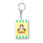 Kotetsu diary(SUZURI店)のシェルティ×十姉妹 Acrylic Key Chain