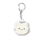 せきれいのねこ（しろ） Acrylic Key Chain