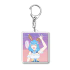 月咲みちるの売店のえびせんイラストみちる《んなぁ》 Acrylic Key Chain