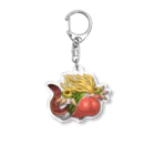 スモサモの夏の食べモン Acrylic Key Chain