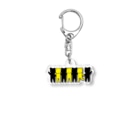 aiueoneko358の仲間(black＆yellow) Acrylic Key Chain