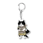 多分ねこのパンを買う猫 Acrylic Key Chain