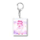 Sachineticなアクリルキーホルダー屋さんのさちねちゃん ピンクマジカルver. Acrylic Key Chain