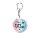 Teal Blue CoffeeのTEAL BLUE AIRLINES Acrylic Key Chain