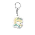 粟屋やわ子のポニテな女の子 Acrylic Key Chain