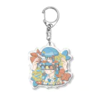 カズシフジイのKAWAII girl collage Acrylic Key Chain