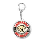 Lab Lab Lab ♡きゅん♡なラブラドールのLab Lab Labイエローラブ アクリルキーホルダー Acrylic Key Chain