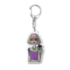 S2ショップのColorful Hair Woman No.2 Acrylic Key Chain