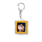 みるくの真珠の耳飾りの少女　ぴょんちゃん Acrylic Key Chain