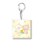 pote©o*  ハンドメイドドッグウェアの風香ちゃん 涼香ちゃん Acrylic Key Chain