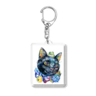 えだのにわの蛙と猫 Acrylic Key Chain