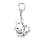 ♲ゆず日和♲№48(Responsible world)のしこちゃん(ウインク) Acrylic Key Chain