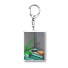 渦のおみせやさんの部屋のタイルな一角 Acrylic Key Chain