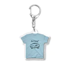 いきものや のの(本館)のカナヘビTシャツアクキー【青】 Acrylic Key Chain