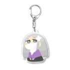 トラみー＝トラッキーのお座りフクヨ先生 Acrylic Key Chain