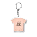 いきものや のの(本館)のカナヘビTシャツアクキー【アプリコット】 Acrylic Key Chain