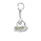 けちゃっぷごはんのお店の蕎麦打ち猫 Acrylic Key Chain