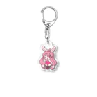 いなばのピンクバニー Acrylic Key Chain