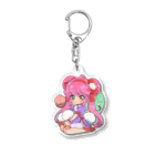 ふくぽぽやのぱおぽぽちゃんとラオちゃん Acrylic Key Chain