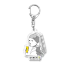 ビールとアート TM-3 Designの名画 × BEER（真珠の耳飾りの少女） Acrylic Key Chain